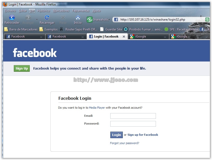 Facebook - Login Falso - 2